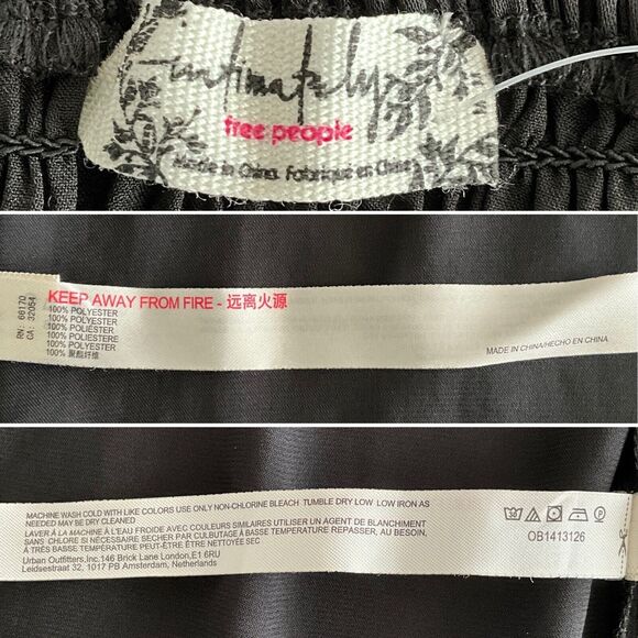 Intimately Free People Meant To Be Mini A-line Cocktails Dress Medium Black - Picture 11 of 13